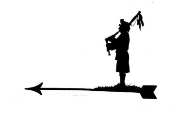 Bagpipe Player weathervane